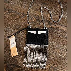 Rebecca Minkoff Wallet Purse Crossbody Rhinestone Fringe